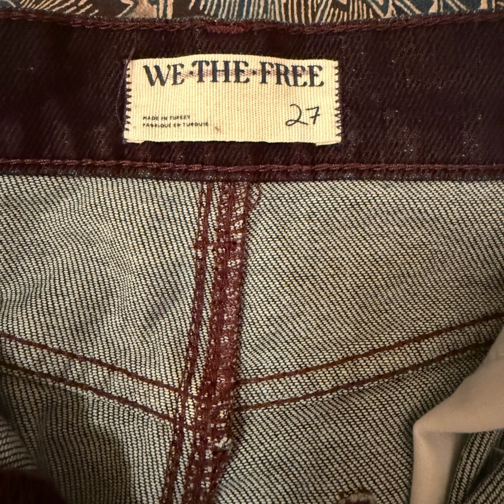 We The Free First Class Relaxed Flocked Velvet Jeans - Picture 6 of 6